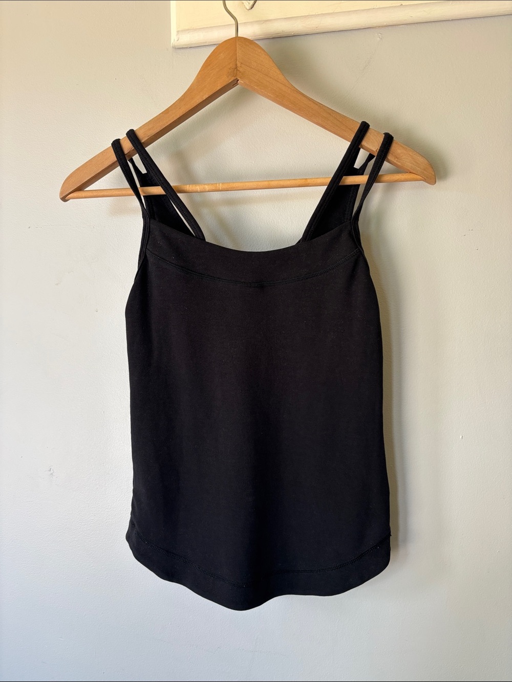 Lolë Black Double Strap Camisole Tank Top Size Small Minimalist